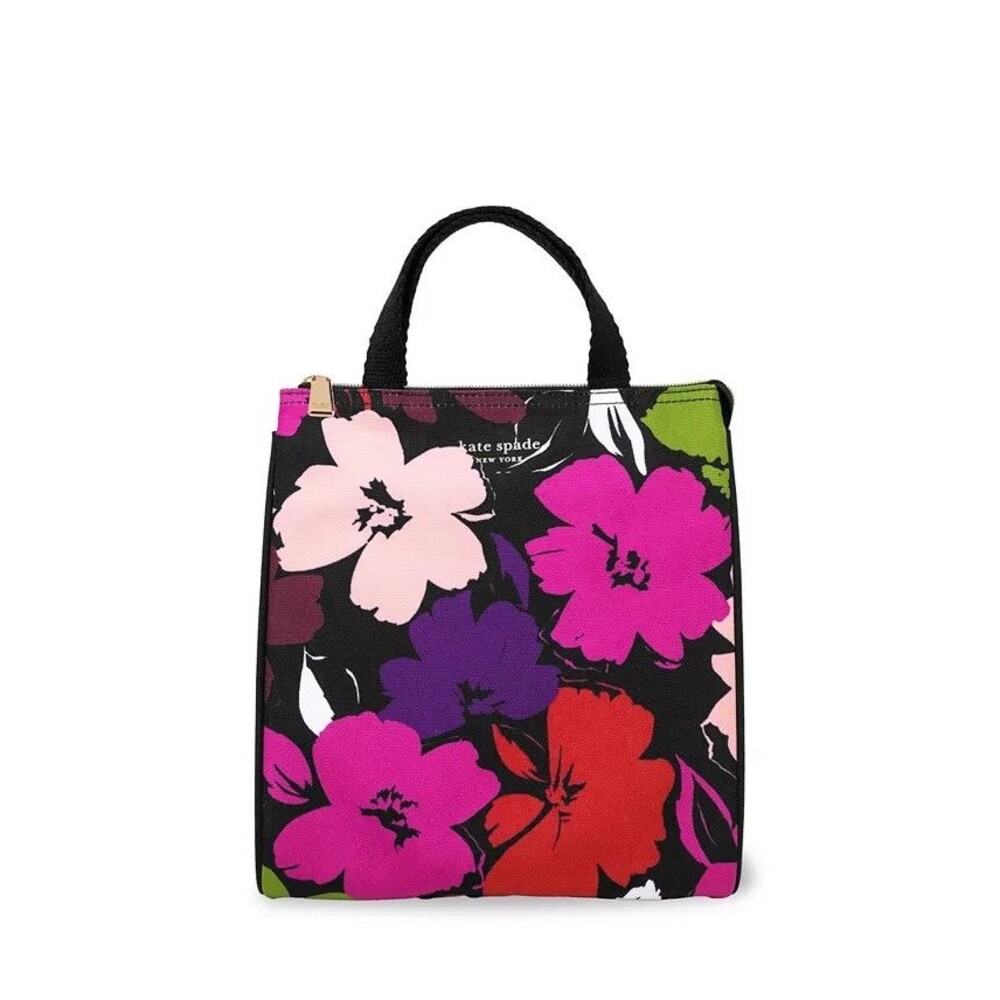 Kate Spade Multicolor Floral Lunch Bag NWT